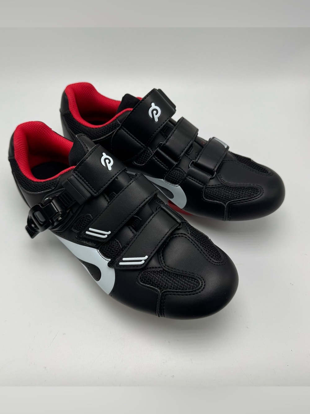 Peloton Cycling Shoes EU 40 Black Red Cleats Indoor Spin Bike US 9 Fitness